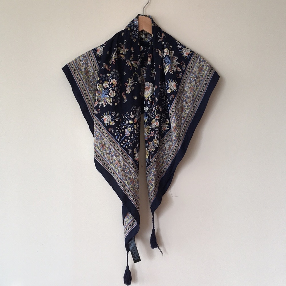 Printed Summer Square Bandana Scarf